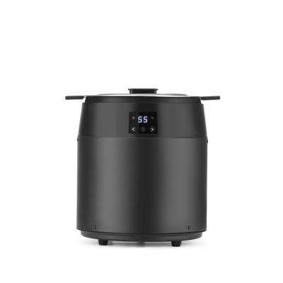 Kotlík na polévku bez vody, 10L, HENDI, 10L, Černá, 230V/450W, ⌀330x(H)398mm | 860564